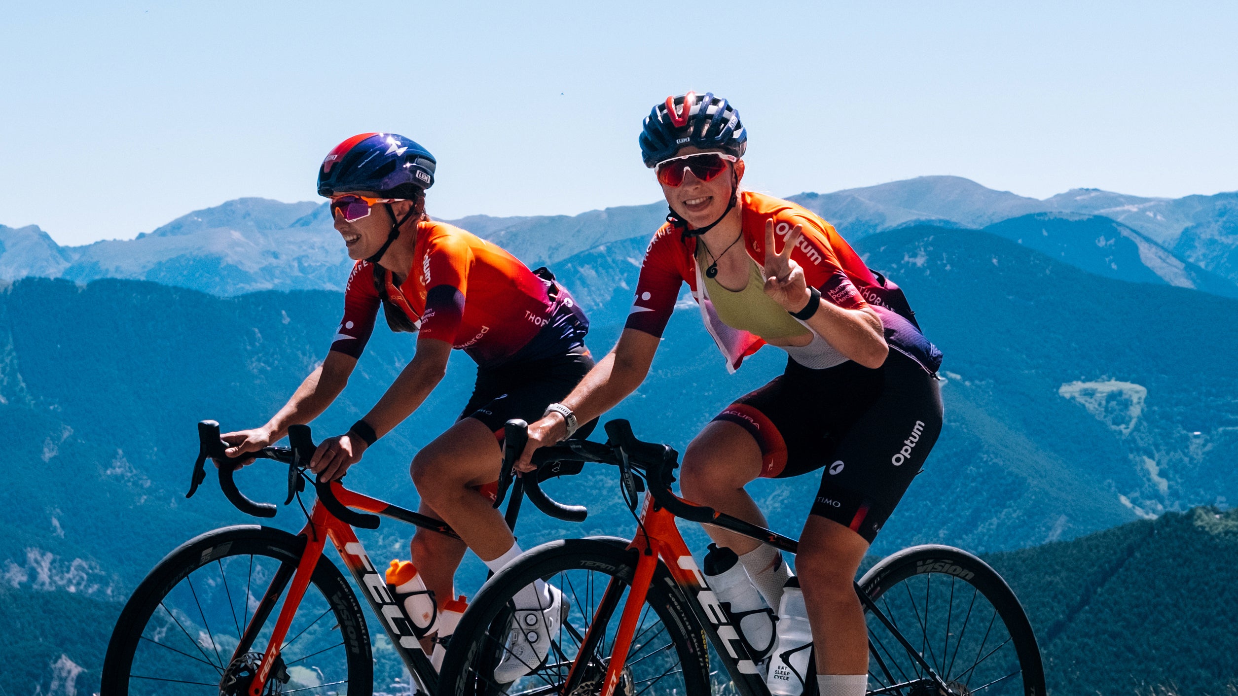 Henrietta Christie, right, is racing the Tour de France Femmes.