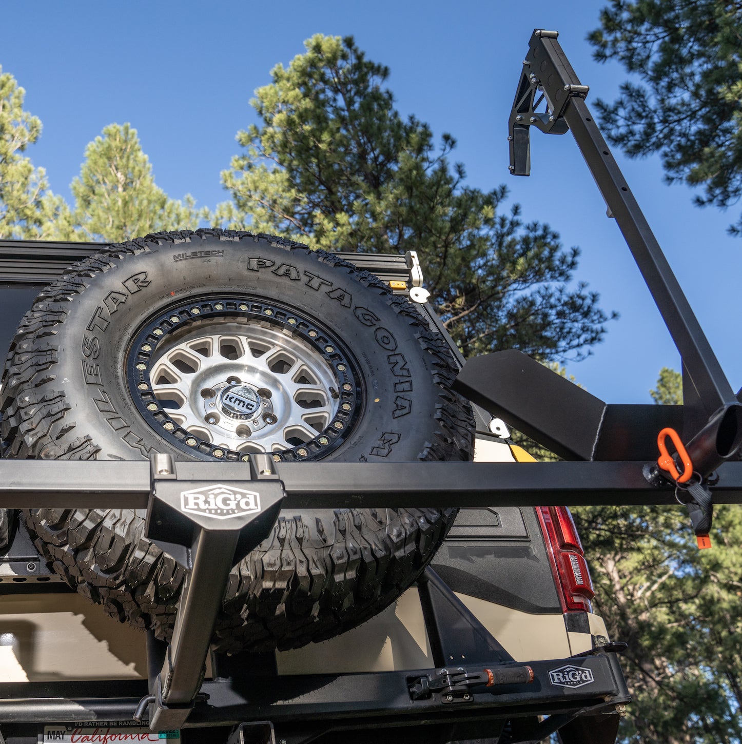 Bike rack on truck