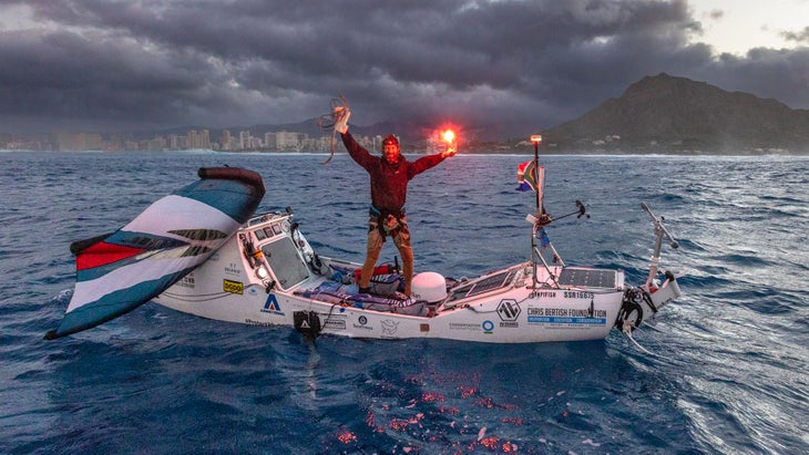 Chris Bertish arrives in Hawaii