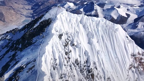 Mount Everest from above.