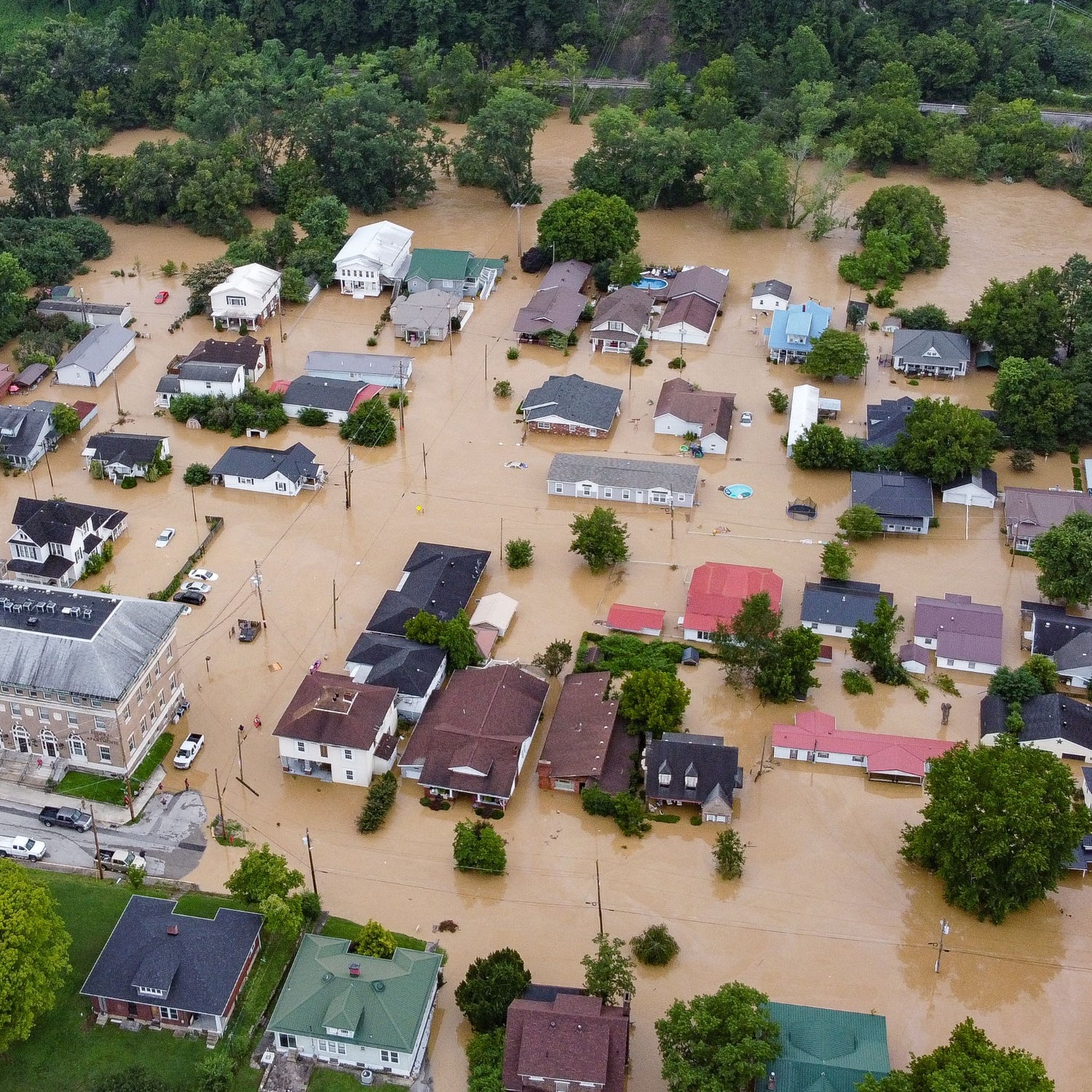 Flooding in Jackson, Kentucky.