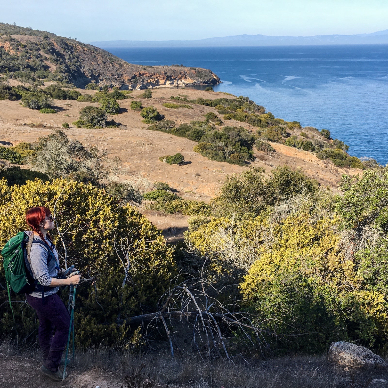 The hike to Pelican Bay affords magnificent views of the Pacific and the California mainland.