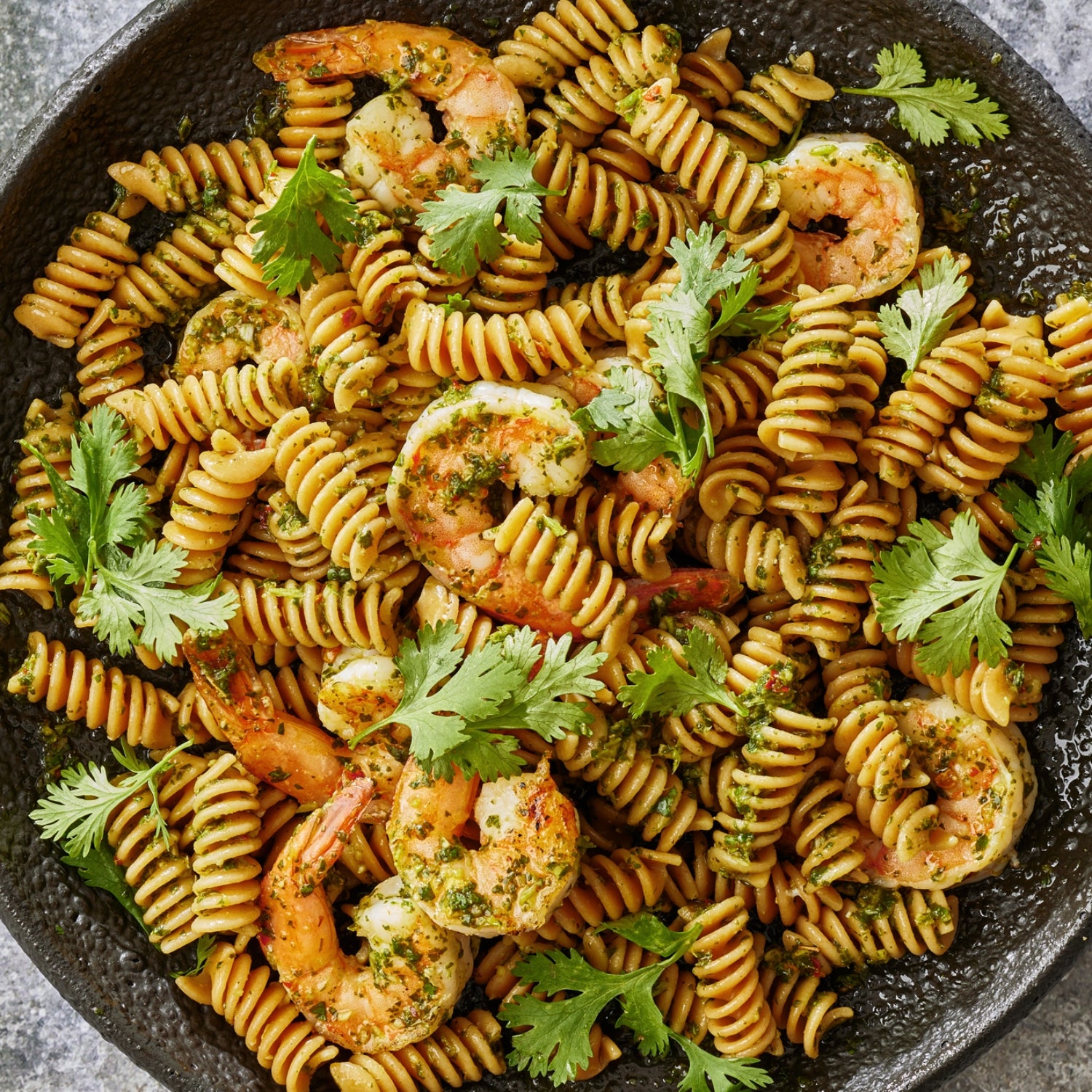 GarlicCilantro Shrimp Rotini Outside Online