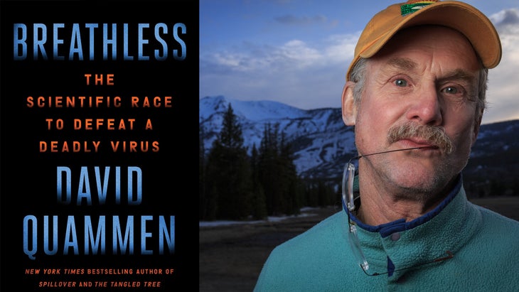 Man and book cover