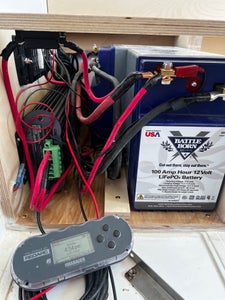 electrical system in DIY truck camper build