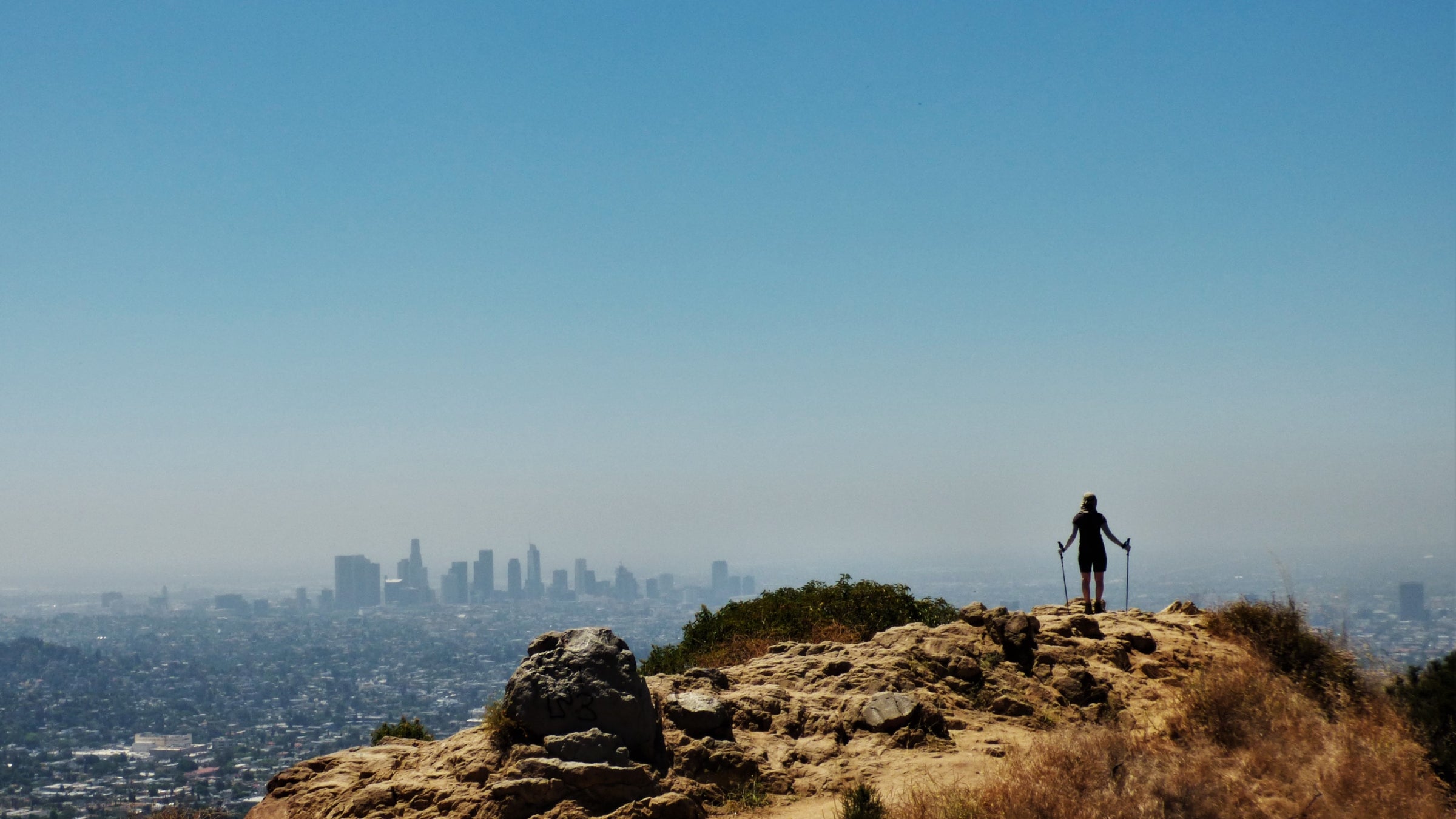 Hiking above Los Angeles