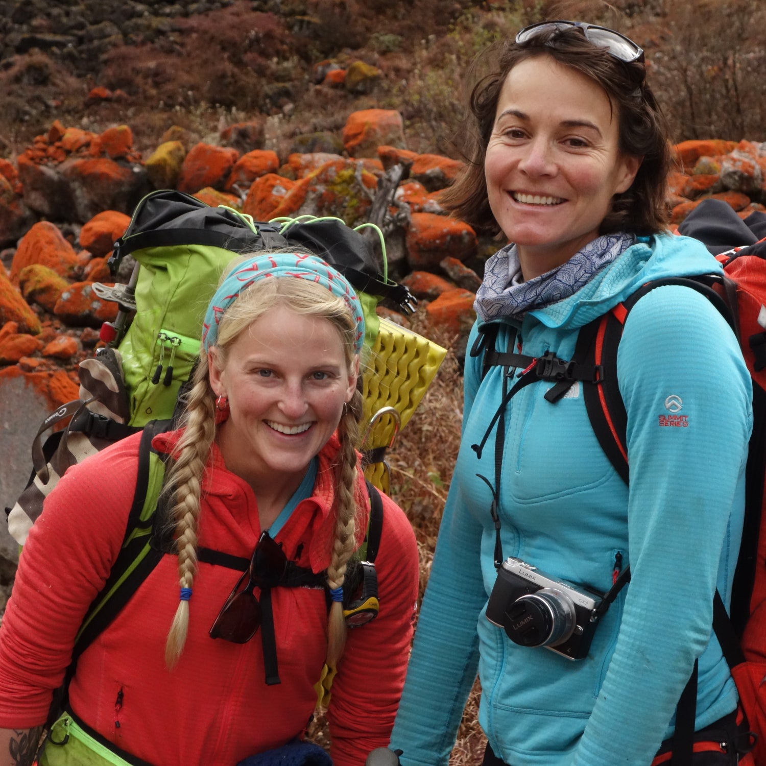 Hilaree Nelson and Emily Harrington