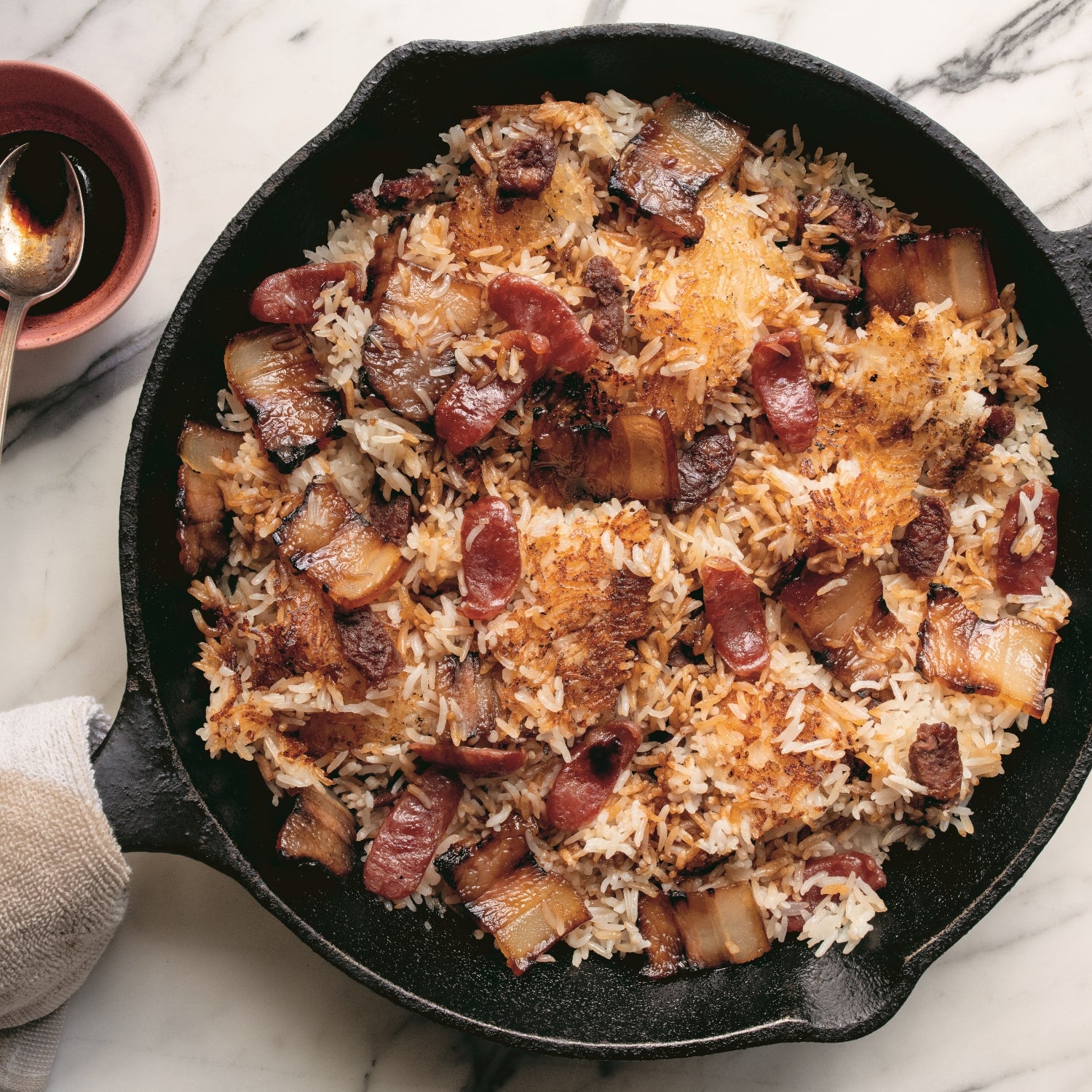 Hong KongStyle Crispy Rice Skillet Outside Online