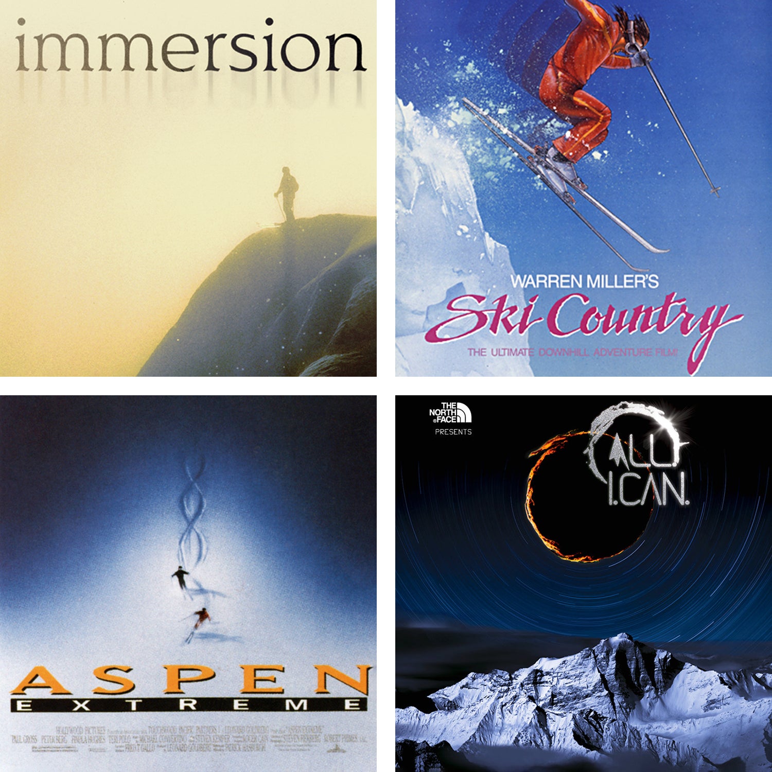 Ski film cover image collage