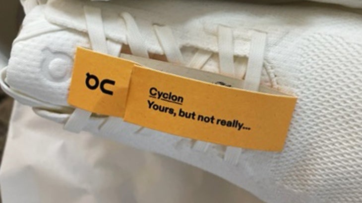 On Cyclon shoe