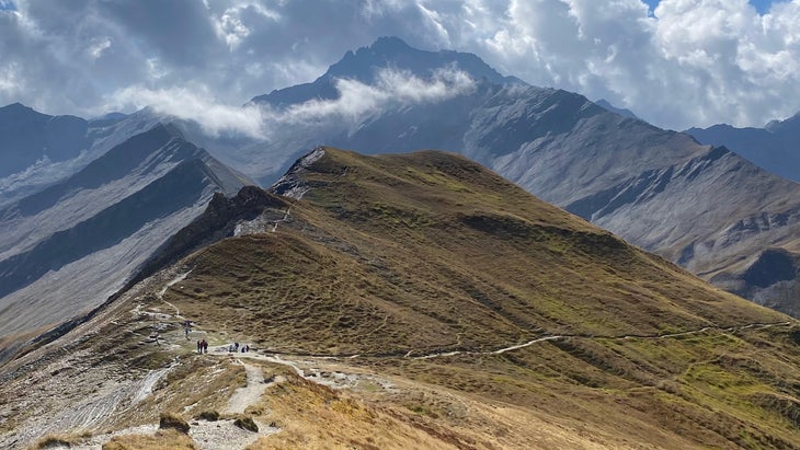 endless trail in alps