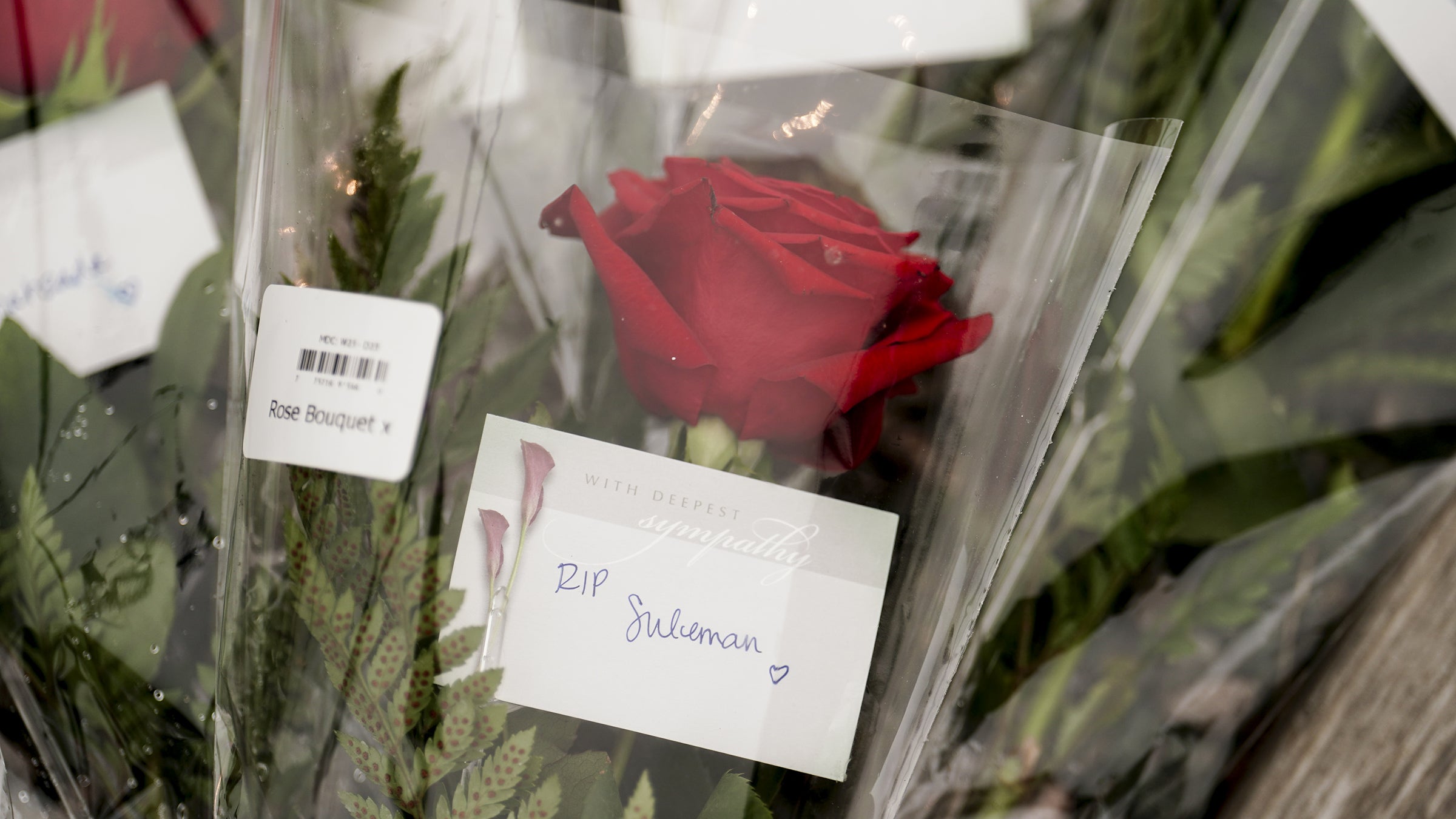 As seen Friday, people have placed flowers at King's Beach, St. John's in Newfoundland, Canada, where the Titan departed for its final mission. Paul-Henri Nargeolet, Hamish Harding, Stockton Rush, Shahzada Dawood and his 19-year-old son, Suleman, died in the disaster. 