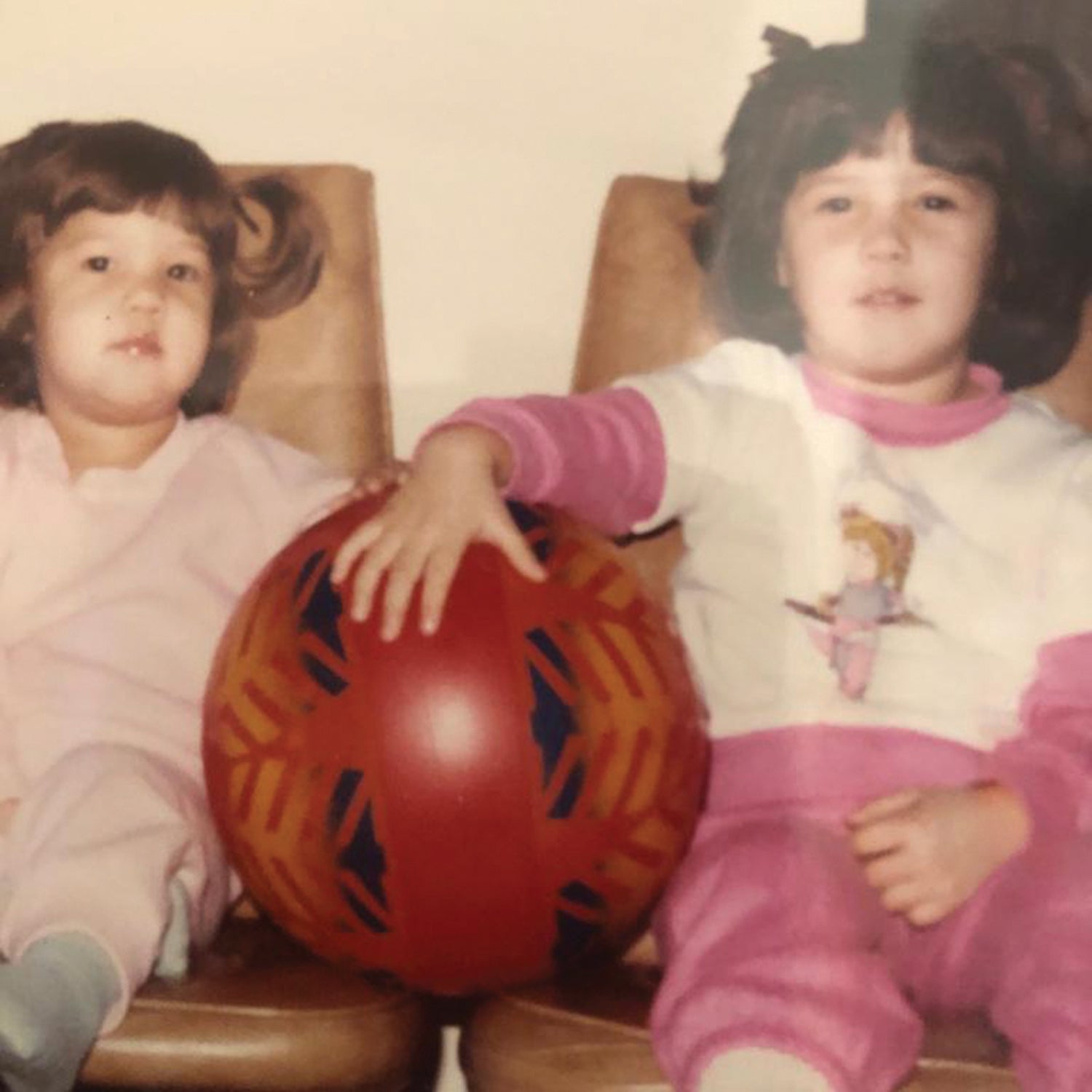 Christine (left) and Rebecca Vance as children