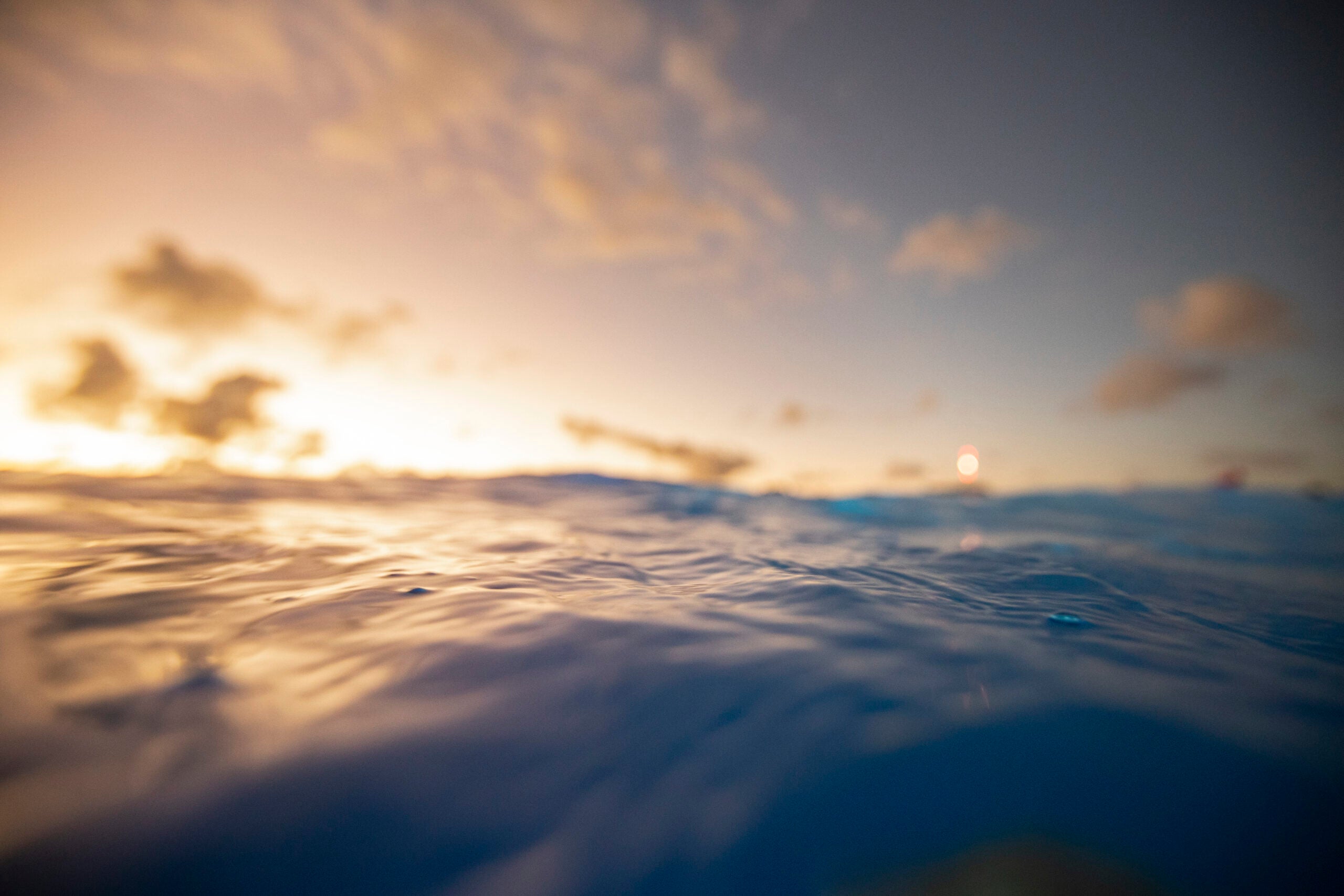 The sun sets behind the Pacific Ocean near Garden Eel Cove