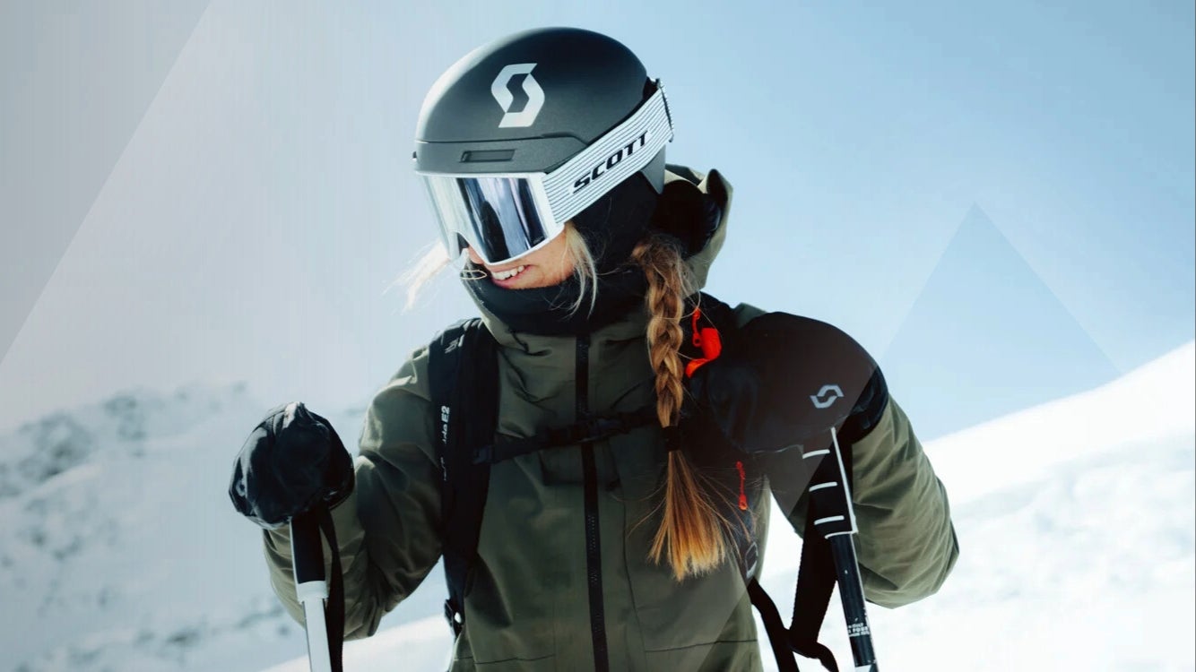 woman in scott ski gear