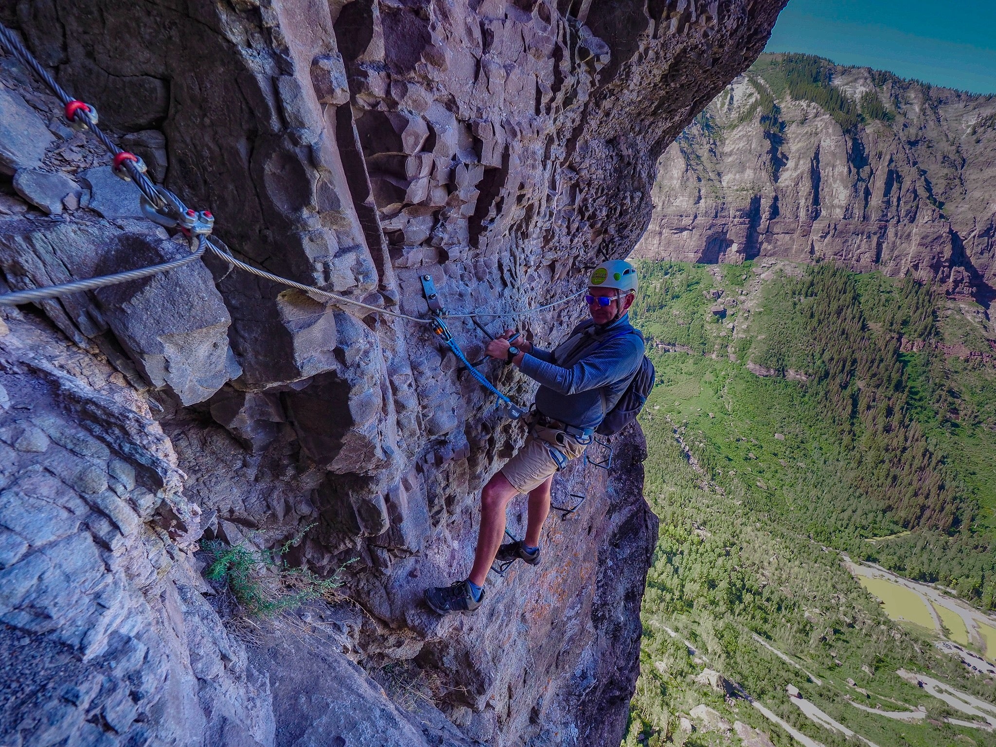 Telluride Via Ferrata is a free, publicly accessible, and self-guided route in Colorado.