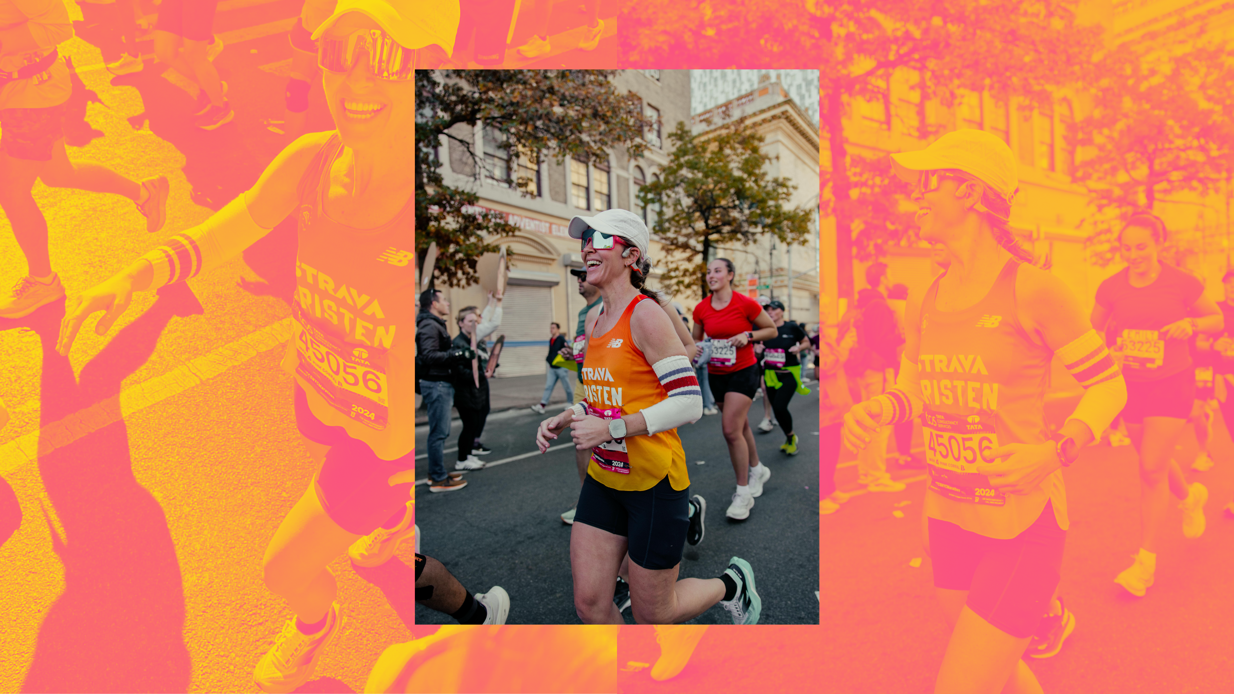 Kristen Geil running the 2024 NYC Marathon