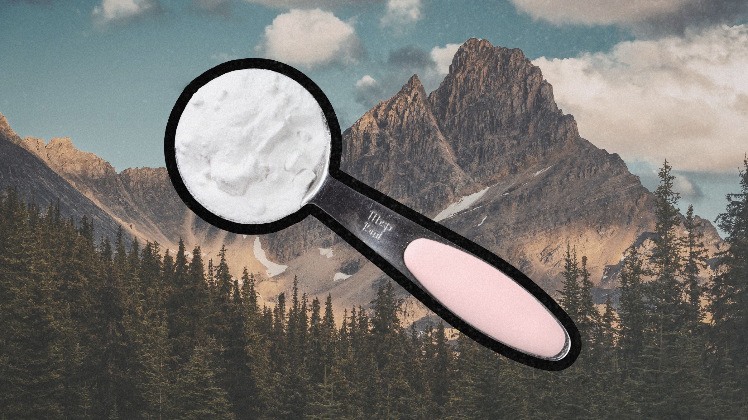 baking soda over mountains