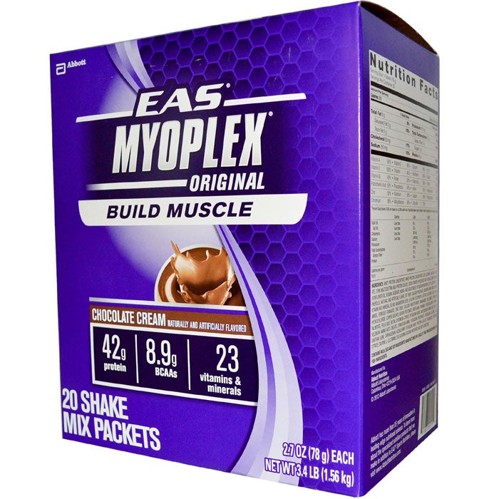 Ready-to-drink protein shakes are another offender in the post-workout market, for the same reasons as protein powders: Most contain far more protein than carbohydrates—and most people who drink them (if they're also eating three meals a day including meat, eggs, and other protein sources) are getting more protein than they actually need, says Pluhar.
But EAS Myoplex earns a spot on our "worst" list for another reason: That same 2010 Consumer Reports study found that its Rich Dark Chocolate Shake contained the highest amounts of arsenic out of 15 shakes and powders tested: Three daily servings provided an average of 16.9 micrograms of the heavy metal, which is higher than the proposed limit of 15 micrograms a day. EAS stands by its product, stating that the drink's label clearly recommends no more than two servings per day.