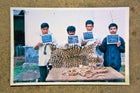 Jailed Kaziranga poachers and their quarry.