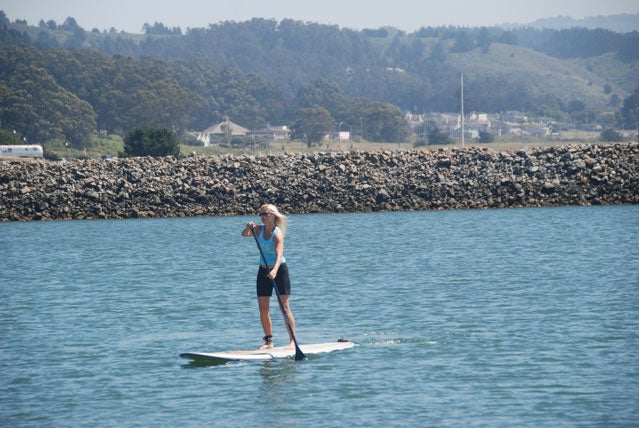 Cruising near the jetty in Half Moon Bay
