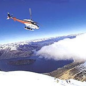 We don't need no stinkin' chair lifts: skiers and their ride above Lake Wanaka