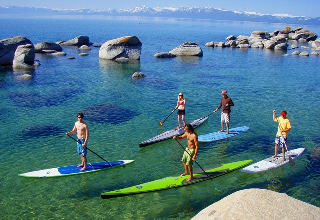 SUP-ing Lake Tahoe's hot springs