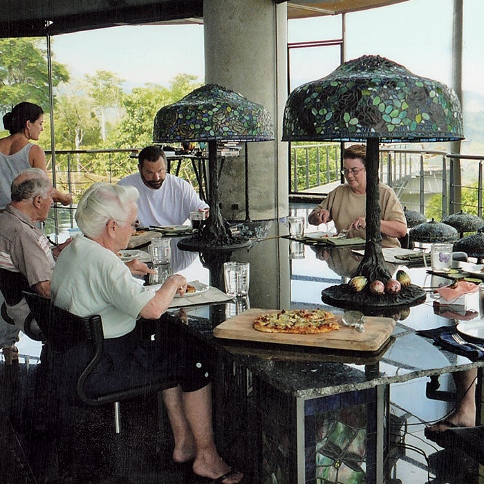 A family dinner in 2006, with Ann's mother, brother, and grandparents.