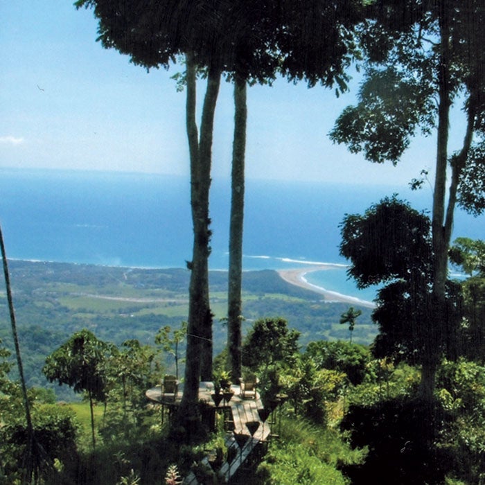 The Pacific view from the main house. The Benders built their house with no external walls and could see all the way to Panama and Nicaragua from the second floor.