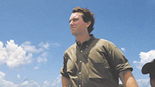 The author lifts anchor off Esperanza, hours after completing a 30-day jail sentence for trespassing on the bombing range at Vieques.