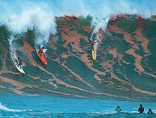 Art Brewer (The Surfer's Journal, $65), The second volume in the Masters of Surf Photography series, collects more than 30 years of this camera Kahuna's Ultrasoulful Workfrom action shots like this one of Dennis Pang, Marvin Foster, and the late Mar