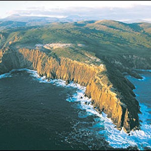 Not even convict settlers could tame this landscape: Tasmania's South Cape coastline.