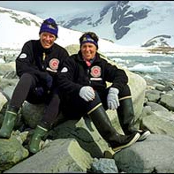 Ann Bancroft and Liv Arnesen in Antarctica