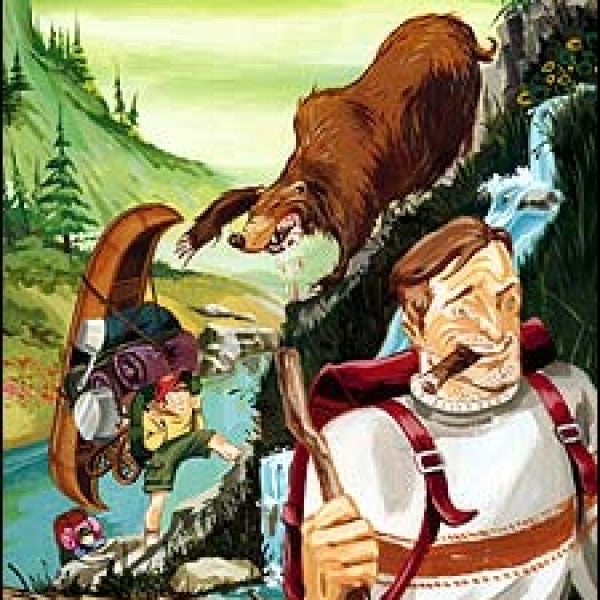 father son camping, backpacking, wilderness