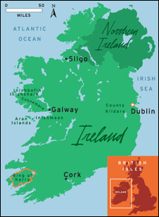Map of Ireland