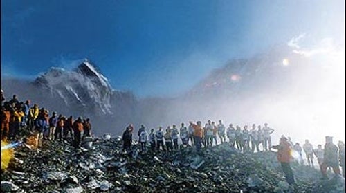 Start of the Everest Marathon