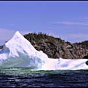 Canada, on the rocks: a sunlit berg off the Newfoundland coast
