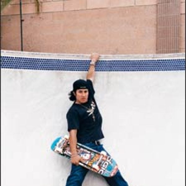 HANGTIME: Hosoi poolside in Huntington Beach, California