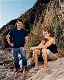 Guiding lights: Burton Roberts and Jenna Lewis near Malibu, California. Photo by Patrick Fraser