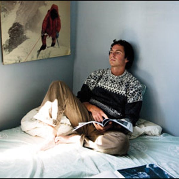 Colin Haley in his bedroom