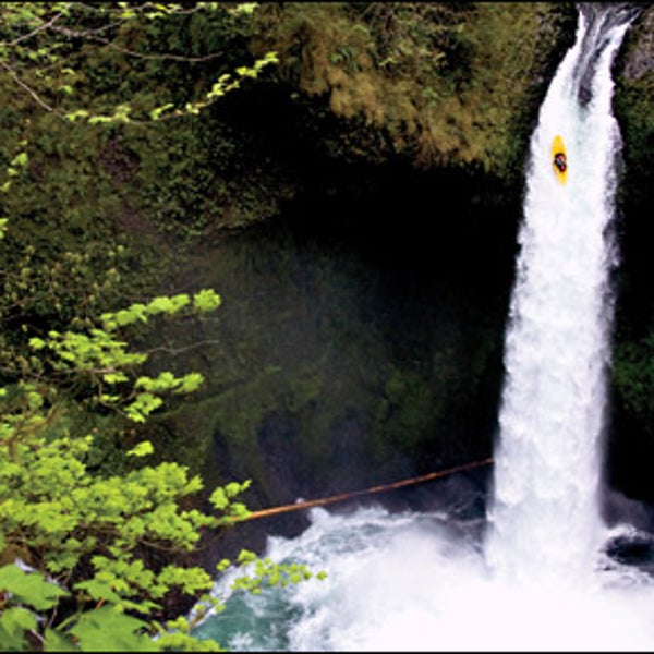 A long way from the bottom of Oregon's Metlako Falls