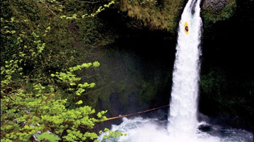 A long way from the bottom of Oregon's Metlako Falls
