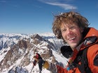 Ralston atop Colorado's Mount Eolus, March 2005.