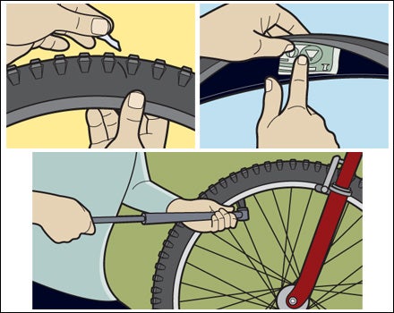 How to Fix a Flat Bike Tire with a Dollar Bill
