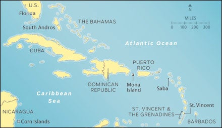 Caribbean Map