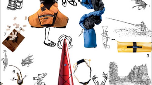 Sea-kayak camping gear