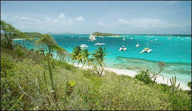 The endless blues found in the Grenadines