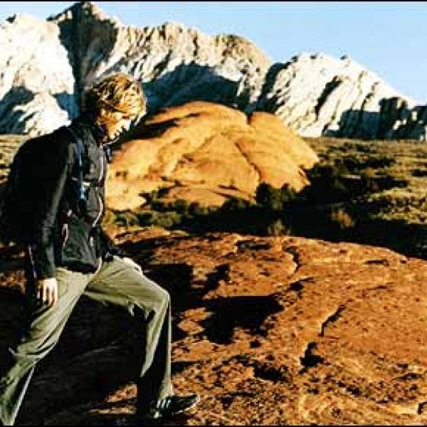Hiking in Utah's Snow Canyon State Park.