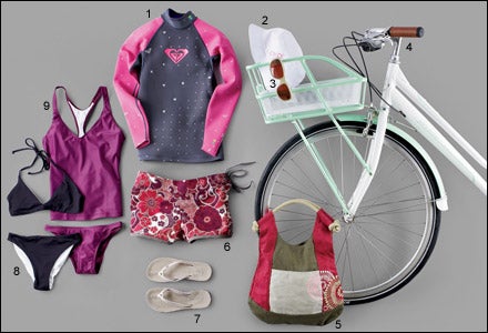 Women's surfing gear