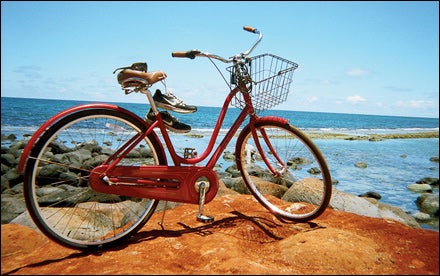Julia Mancuso bike & shoes